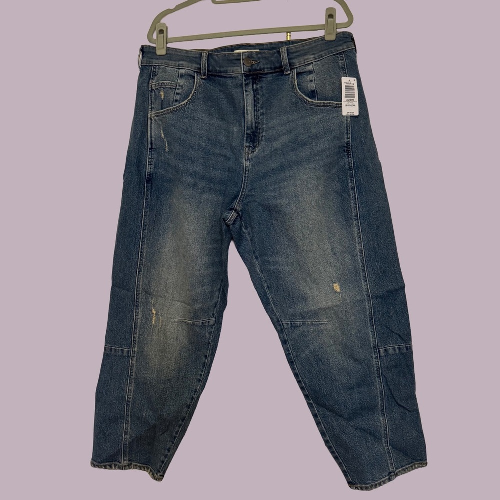 NWT Torrid Festi High Rise Barrel Jeans Sz 16R
